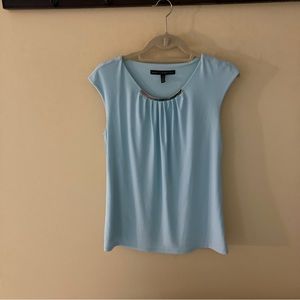 EUC, WHBM light blue lined shell, XS